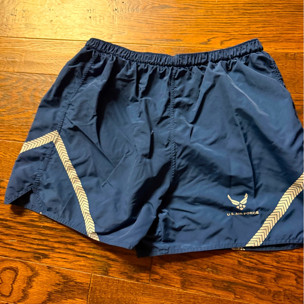 Men's Blue Air Force Basic issue with reflective stripes size X-Large.
